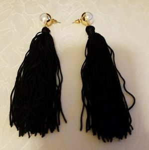 Tassel & Pearl Earrings